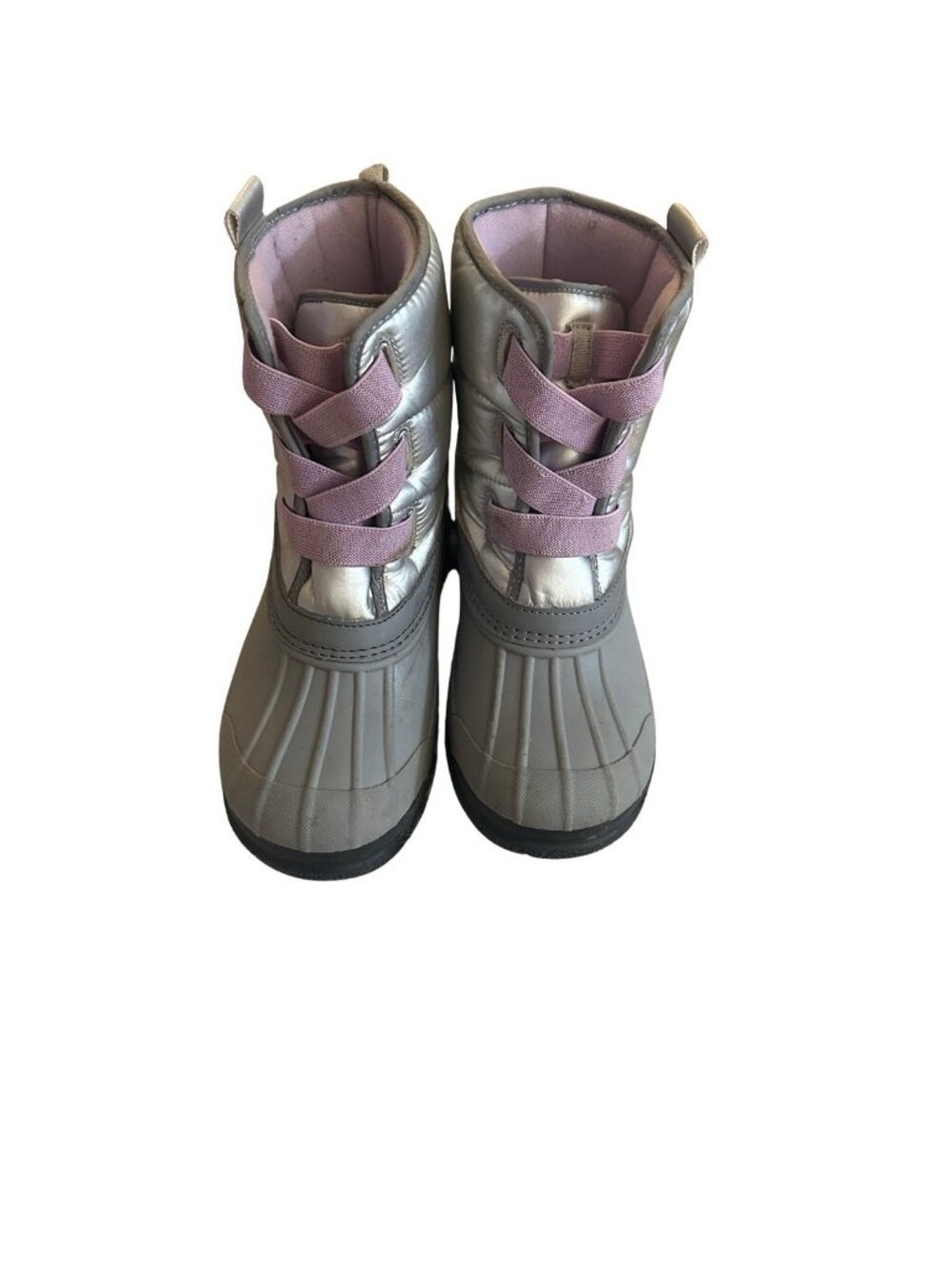 Girls Osh Kosh  Waterproof Snow Boots - Size 1 - Purple Silver
